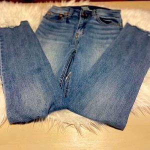 Size 4 high rise blue jeans